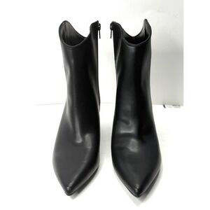 On 34th Women Aatira Kitten Heel Booties Black Smooth Size 10M NWT and BOX